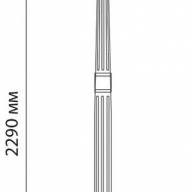 Светильник садово-парковый Feron PL3809 столб круглый 3*60W 230V E27, черное золото - Светильник садово-парковый Feron PL3809 столб круглый 3*60W 230V E27, черное золото
