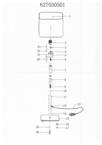 627030501 Кроун 1*40W E27 220 V наст. лампа