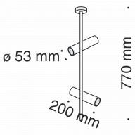 Потолочный светильник Technical C021CL-02B - Потолочный светильник Technical C021CL-02B
