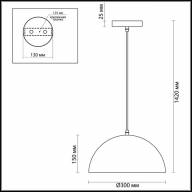 3350/1 PENDANT ODL17 311 белый/золотой Подвес E27 60W 220V UGA - 3350/1 PENDANT ODL17 311 белый/золотой Подвес E27 60W 220V UGA
