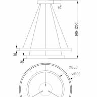 Подвесной светильник Technical MOD058PL-L74BS4K - Подвесной светильник Technical MOD058PL-L74BS4K