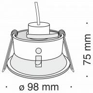Встраиваемый светильник Technical DL030-2-01B - Встраиваемый светильник Technical DL030-2-01B