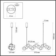 4304/74L HIGHTECH ODL22 165 хром Подвесной светильник IP20 LED 83W 4440Лм 4000K BINGO - 4304/74L HIGHTECH ODL22 165 хром Подвесной светильник IP20 LED 83W 4440Лм 4000K BINGO