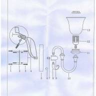 102020401 Даллас 1*40W E27 220 V бра - 102020401 Даллас 1*40W E27 220 V бра