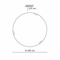 233 GLASSI SN 105 Светильник стекло/белое E27 2*100Вт D400 ONDINA - 233 GLASSI SN 105 Светильник стекло/белое E27 2*100Вт D400 ONDINA