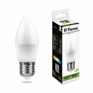 Лампа светодиодная Feron LB-72 Свеча E27 5W 4000K - Лампа светодиодная Feron LB-72 Свеча E27 5W 4000K