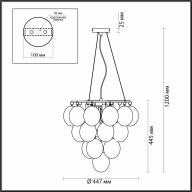 4812/6 MODERN ODL21 345 янтарный/бронзовый Люстра E14 6*40W GRAPE - 4812/6 MODERN ODL21 345 янтарный/бронзовый Люстра E14 6*40W GRAPE