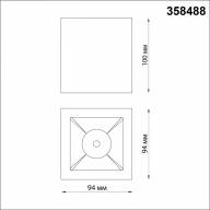 358488 OVER NT20 196 белый/золото Светильник накладной IP20 LED 4000K 10W 220V RECTE - 358488 OVER NT20 196 белый/золото Светильник накладной IP20 LED 4000K 10W 220V RECTE