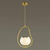 4873/1 MODERN ODL_EX22 85 золотой/белый/стекло Подвес E14 1*40W WATERLILY - 4873/1 MODERN ODL_EX22 85 золотой/белый/стекло Подвес E14 1*40W WATERLILY
