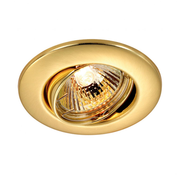 369695 SPOT NT12 308 золото Встраиваемый ПВ светильник IP20 GX5.3 50W 12V CLASSIC