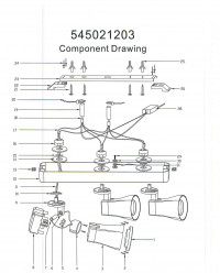 545021203 Астор 3*5W LED GU10 220 V спот
