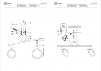 704024502 Этингер 2*3W LED 220 V спот