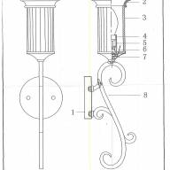 382028401 Айвенго 1*60W E14 220 V бра - 382028401 Айвенго 1*60W E14 220 V бра