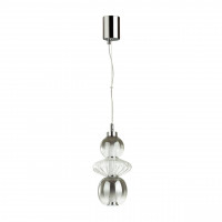 4867/8L PENDANT ODL21 261 хром/дымчатый/прозрачный Подвес LED 8W 560Лм 4000К MONRA