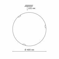 208 GLASSI SN 107 Светильник стекло/белое E27 2*100Вт D400 VUALE - 208 GLASSI SN 107 Светильник стекло/белое E27 2*100Вт D400 VUALE