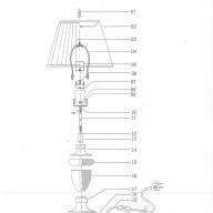 619030501 Оделия 1*60W E27 220 V наст.лампа - 619030501 Оделия 1*60W E27 220 V наст.лампа