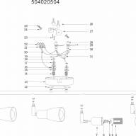 504020504 Мона хром/белый 4*40W Е14 220 V спот - 504020504 Мона хром/белый 4*40W Е14 220 V спот