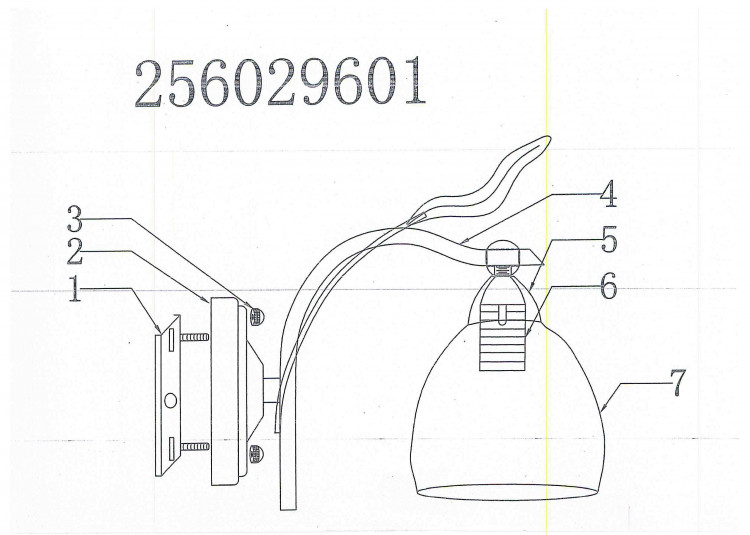256029601 Флора 1*60W E14 220 V бра