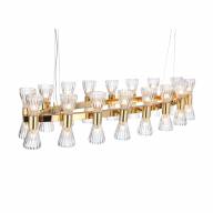 SLD002.203.32 Люстра подвесная ST-Luce Золото/Прозрачный G9 LED 32*3W (из 2-х коробок) - SLD002.203.32 Люстра подвесная ST-Luce Золото/Прозрачный G9 LED 32*3W (из 2-х коробок)