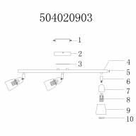 504020903 Мона золото/белый 3*40W Е14 220 V спот - 504020903 Мона золото/белый 3*40W Е14 220 V спот