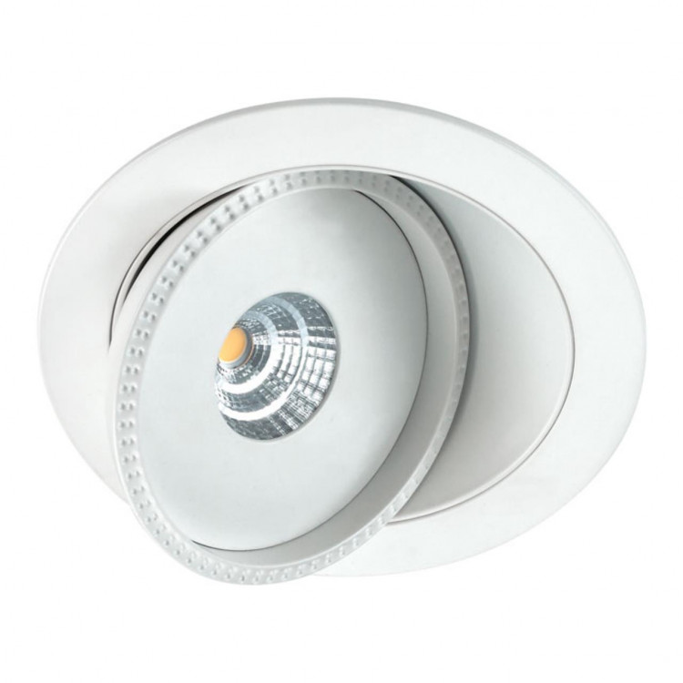 357347 SPOT NT17 112 белый Встраиваемый светильник IP20 LED 3000K 7W 85-265V GESSO