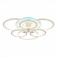 SLE500752-06RGB Светильник потолочный Белый/Белый LED 1*144W RGB 8W 3000-6000K