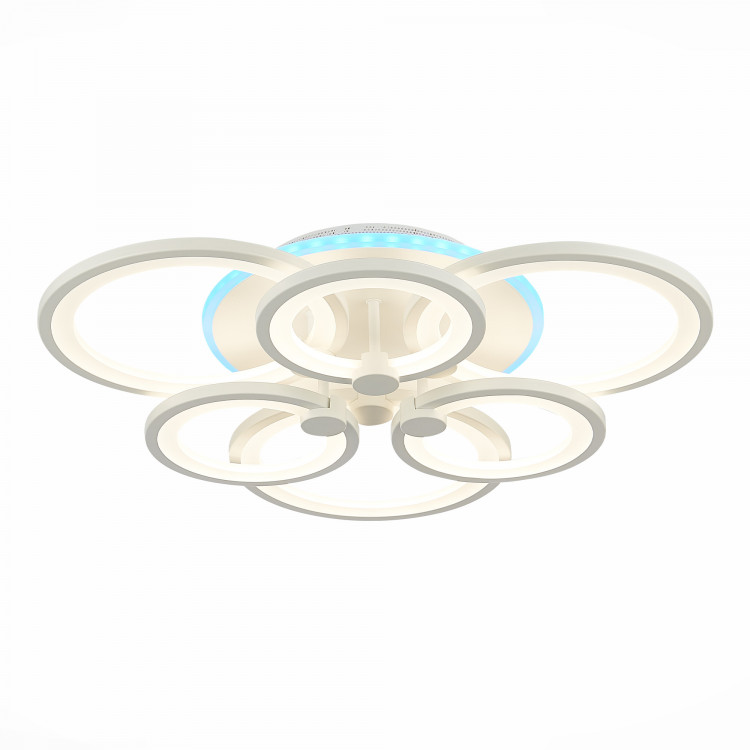 SLE500752-06RGB Светильник потолочный Белый/Белый LED 1*144W RGB 8W 3000-6000K