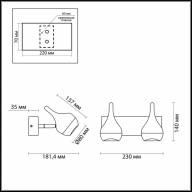 3819/16WL L-VISION ODL19 белый Настенный светильник LED 2*8W 220V JOLIE - 3819/16WL L-VISION ODL19 белый Настенный светильник LED 2*8W 220V JOLIE