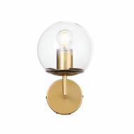 SL1150.201.01 Светильник настенный ST-Luce Матовое золото/Прозрачный E27 1*40W - SL1150.201.01 Светильник настенный ST-Luce Матовое золото/Прозрачный E27 1*40W