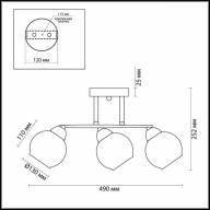 3507/3C COMFI LN18 073 хром, венге Люстра потолочная E27 3*60W 220V MELEFA - 3507/3C COMFI LN18 073 хром, венге Люстра потолочная E27 3*60W 220V MELEFA