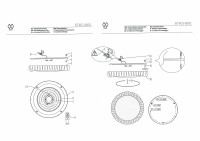 674014001 Ривз 30W LED 220 V люстра (пульт)
