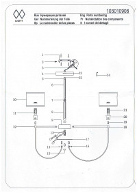 103010908 Лацио 8*40W E14 220 V люстра