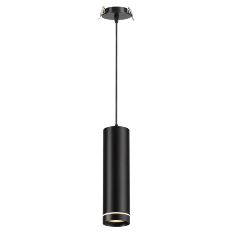 357691 SPOT NT18 256 черный Встраиваемый светильник IP20 LED 3000K 12W 160-265V ARUM