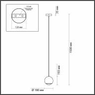 4227/8L L-VISION ODL21 255 золотистый/металл Подвесной светильник IP20 LED 8W 380Лм 3000К MIA - 4227/8L L-VISION ODL21 255 золотистый/металл Подвесной светильник IP20 LED 8W 380Лм 3000К MIA