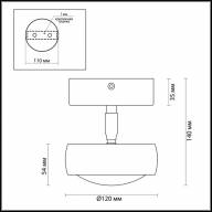3874/10CL HIGHTECH ODL19 119 матов.зол Потолочн.накладн.поворотн.св-ник LED 10W 700Лм 3000К OTTICO - 3874/10CL HIGHTECH ODL19 119 матов.зол Потолочн.накладн.поворотн.св-ник LED 10W 700Лм 3000К OTTICO