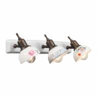 SL261.501.03 Бра ST-Luce Белый, коричневый/Белый с узором E14 3*40W - SL261.501.03 Бра ST-Luce Белый, коричневый/Белый с узором E14 3*40W