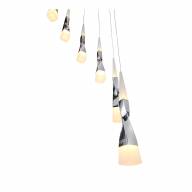 SL405.103.10 Светильник подвесной ST-Luce Хром/Белый, Хром LED 10*7W - SL405.103.10 Светильник подвесной ST-Luce Хром/Белый, Хром LED 10*7W