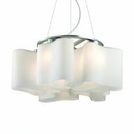 SL118.503.05 Люстра подвесная ST-Luce Серебристый/Белый E27 5*60W - SL118.503.05 Люстра подвесная ST-Luce Серебристый/Белый E27 5*60W