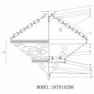 387010208 Флоранс 8*60W E27 220 V люстра - 387010208 Флоранс 8*60W E27 220 V люстра