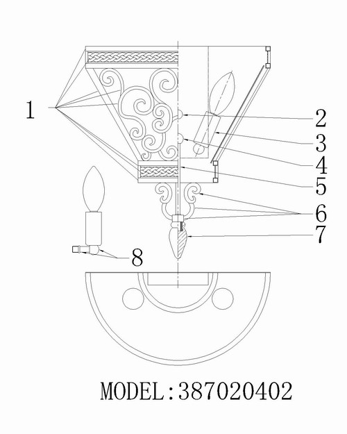 387020402 Флоранс 2*60W E14 220 V бра