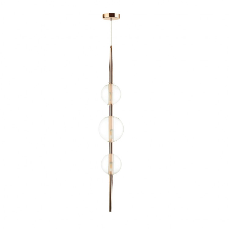 4685/3 PENDANT ODL20 294 медный/прозрачный Подвес G9 3*5W 220V LAZIA