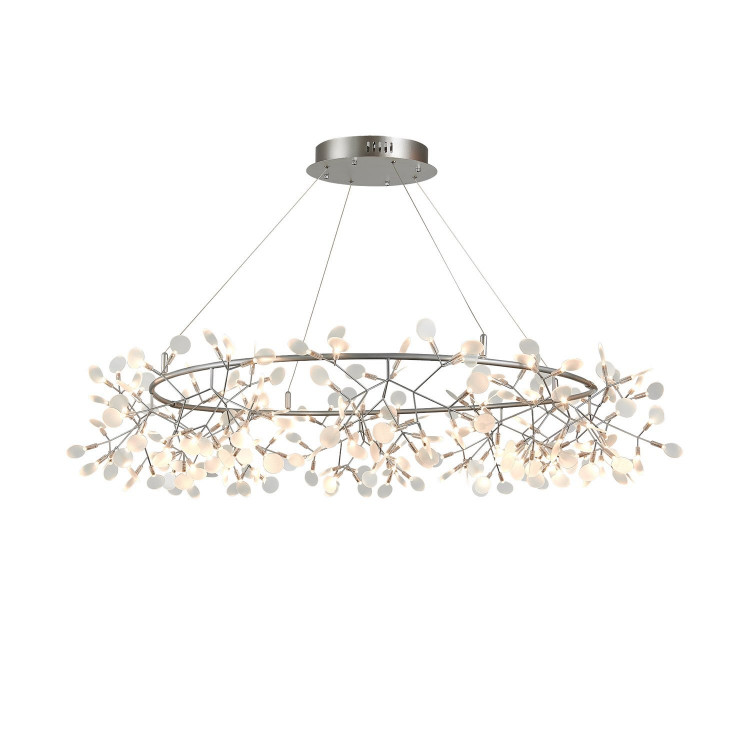 SL379.103.216 Люстра подвесная ST-Luce Серебристый/Белый LED 216*0,5W 3500K